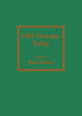Ballow |  Ivig Therapy Today | Buch |  Sack Fachmedien