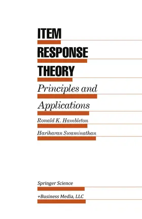 Swaminathan / Hambleton |  Item Response Theory | Buch |  Sack Fachmedien