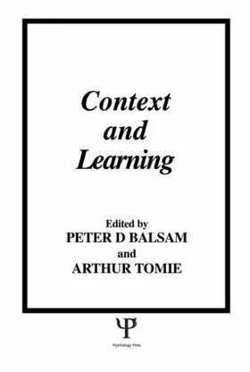 Balsam / Tomie | Context and Learning | Buch | 978-0-89859-442-3 | sack.de