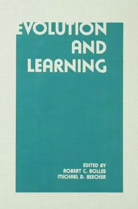 Bolles / Beecher | Evolution and Learning | Buch | 978-0-89859-542-0 | sack.de