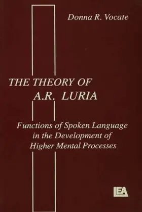 Vocate |  The theory of A.r. Luria | Buch |  Sack Fachmedien