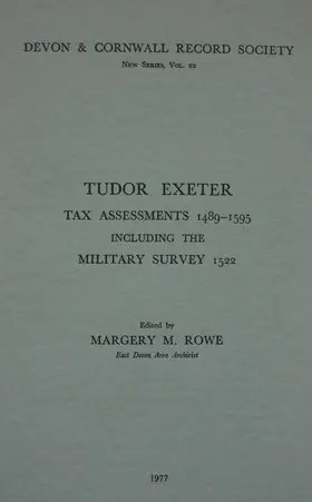 Rowe |  Tudor Exeter | Buch |  Sack Fachmedien