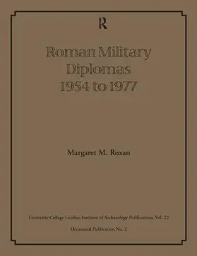 Roxan |  Roman Military Diplomas 1954 to 1977 | Buch |  Sack Fachmedien