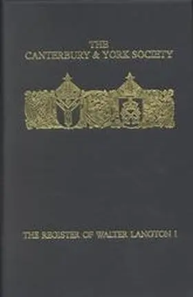 Hughes |  The Register of Walter Langton, Bishop of Coventry and Lichfield, 1296-1321: I | Buch |  Sack Fachmedien