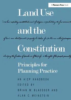 Blaesser / Weinstein |  Land Use and the Constitution | Buch |  Sack Fachmedien