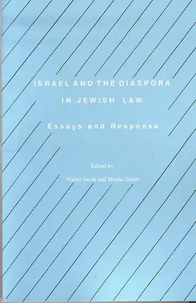 Jacob / Zemer |  Israel and the Diaspora in Jewish Law | Buch |  Sack Fachmedien