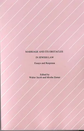 Jacob / Zemer |  Marriage and Its Obstacles in Jewish Law | Buch |  Sack Fachmedien