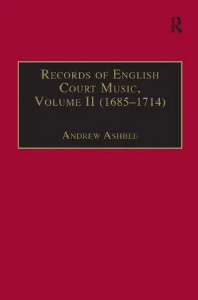 Ashbee |  Records of English Court Music | Buch |  Sack Fachmedien