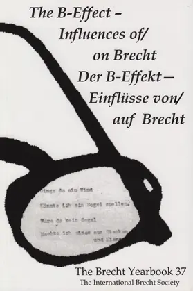 Weidauer |  The Brecht Yearbook / Das Brecht-Jahrbuch 37 | Buch |  Sack Fachmedien