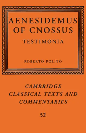 Polito |  Aenesidemus of Cnossus | Buch |  Sack Fachmedien