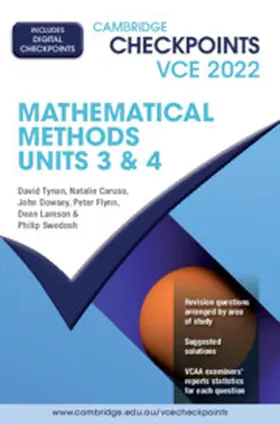 Tynan / Caruso / Dowsey |  Cambridge Checkpoints VCE Mathematical Methods Units 3&4 2022 | Buch |  Sack Fachmedien