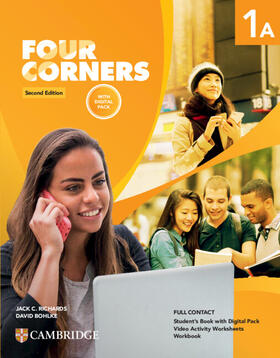 Richards / Bohlke |  Four Corners Level 1a Full Contact with Digital Pack | Buch |  Sack Fachmedien