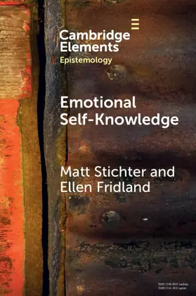 Stichter / Fridland |  Emotional Self-Knowledge | Buch |  Sack Fachmedien
