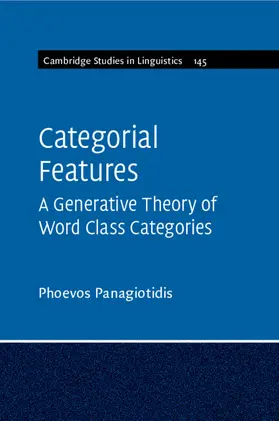Panagiotidis |  Categorial Features | Buch |  Sack Fachmedien