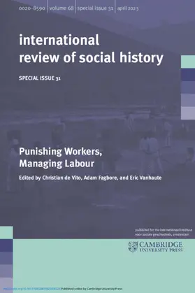de Vito / Fagbore / Vanhaute |  Punishing Workers, Managing Labour: Volume 31 | Buch |  Sack Fachmedien