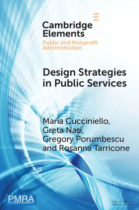 Cucciniello / Nasi / Porumbescu |  Design Strategies in Public Services | Buch |  Sack Fachmedien