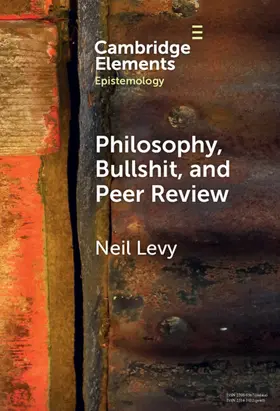Levy |  Philosophy, Bullshit, and Peer Review | Buch |  Sack Fachmedien