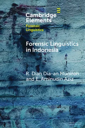 Muniroh / Aziz |  Forensic Linguistics in Indonesia | Buch |  Sack Fachmedien