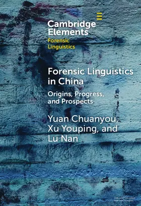 Chuanyou / Youping / Nan |  Forensic Linguistics in China | Buch |  Sack Fachmedien