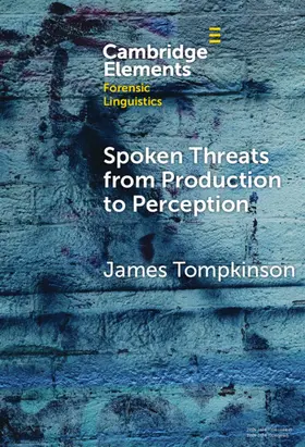 Tompkinson |  Spoken Threats from Production to Perception | Buch |  Sack Fachmedien