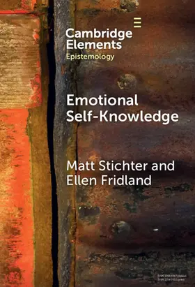 Stichter / Fridland |  Emotional Self-Knowledge | Buch |  Sack Fachmedien
