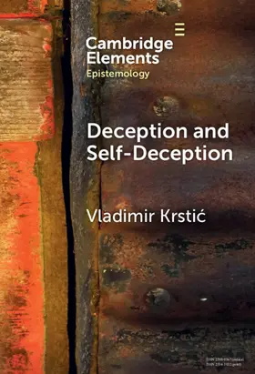 Krstic |  Deception and Self-Deception | Buch |  Sack Fachmedien