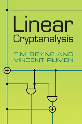 Beyne / Rijmen |  Linear Cryptanalysis | Buch |  Sack Fachmedien