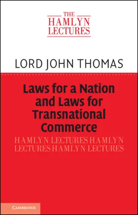 Thomas |  Laws for a Nation and Laws for Transnational Commerce | Buch |  Sack Fachmedien