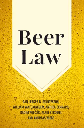 Svantesson / Van Caenegem / Gerrard |  Beer Law | Buch |  Sack Fachmedien