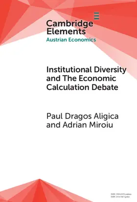Aligica / Miroiu |  Institutional Diversity and The Economic Calculation Debate | Buch |  Sack Fachmedien
