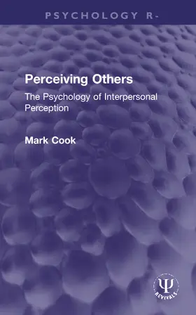 Cook |  Perceiving Others | Buch |  Sack Fachmedien