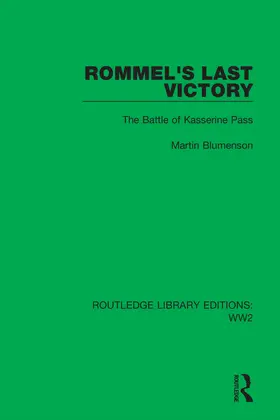 Blumenson |  Rommel's Last Victory | Buch |  Sack Fachmedien