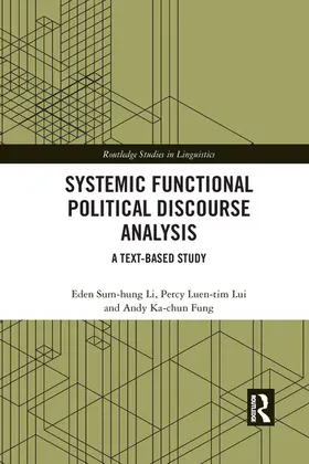 Li / Lui / Fung | Systemic Functional Political Discourse Analysis | Buch | 978-1-032-09008-5 | sack.de