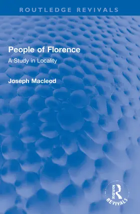 Macleod | People of Florence | Buch | 978-1-032-13329-4 | www2.sack.de