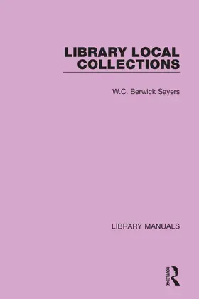 Sayers |  Library Local Collections | Buch |  Sack Fachmedien