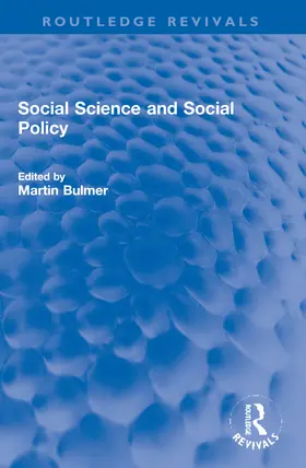 Bulmer | Social Science and Social Policy | Buch | 978-1-032-15915-7 | www2.sack.de