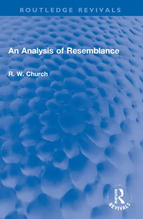 Church dec'd |  An Analysis of Resemblance | Buch |  Sack Fachmedien