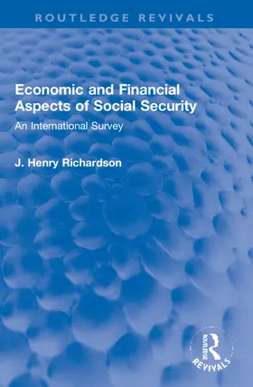 Richardson |  Economic and Financial Aspects of Social Security | Buch |  Sack Fachmedien