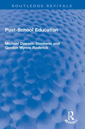 Stephens / Roderick |  Post-School Education | Buch |  Sack Fachmedien