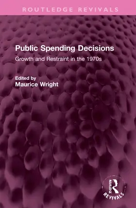 Wright |  Public Spending Decisions | Buch |  Sack Fachmedien