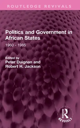 Duignan / Jackson |  Politics and Government in African States | Buch |  Sack Fachmedien