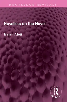 Allott |  Novelists on the Novel | Buch |  Sack Fachmedien