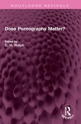 Rolph |  Does Pornography Matter? | Buch |  Sack Fachmedien