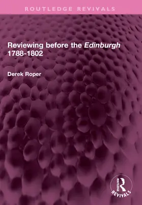 Roper |  Reviewing before the Edinburgh 1788-1802 | Buch |  Sack Fachmedien