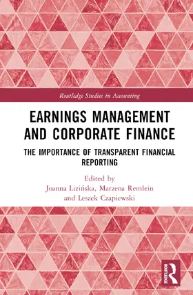 Lizi¿ska / Lizinska / Remlein |  Earnings Management and Corporate Finance | Buch |  Sack Fachmedien