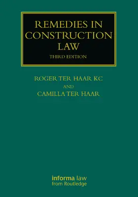ter Haar / Ter Haar |  Remedies in Construction Law | Buch |  Sack Fachmedien