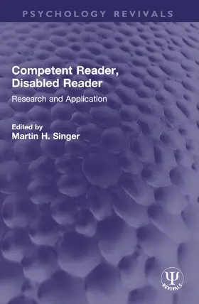 Singer |  Competent Reader, Disabled Reader | Buch |  Sack Fachmedien
