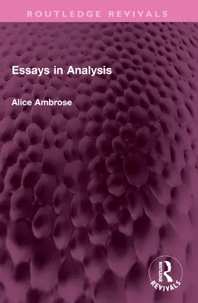 Ambrose |  Essays in Analysis | Buch |  Sack Fachmedien