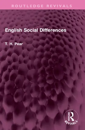 Pear |  English Social Differences | Buch |  Sack Fachmedien