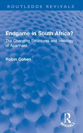 Cohen |  Endgame in South Africa? | Buch |  Sack Fachmedien